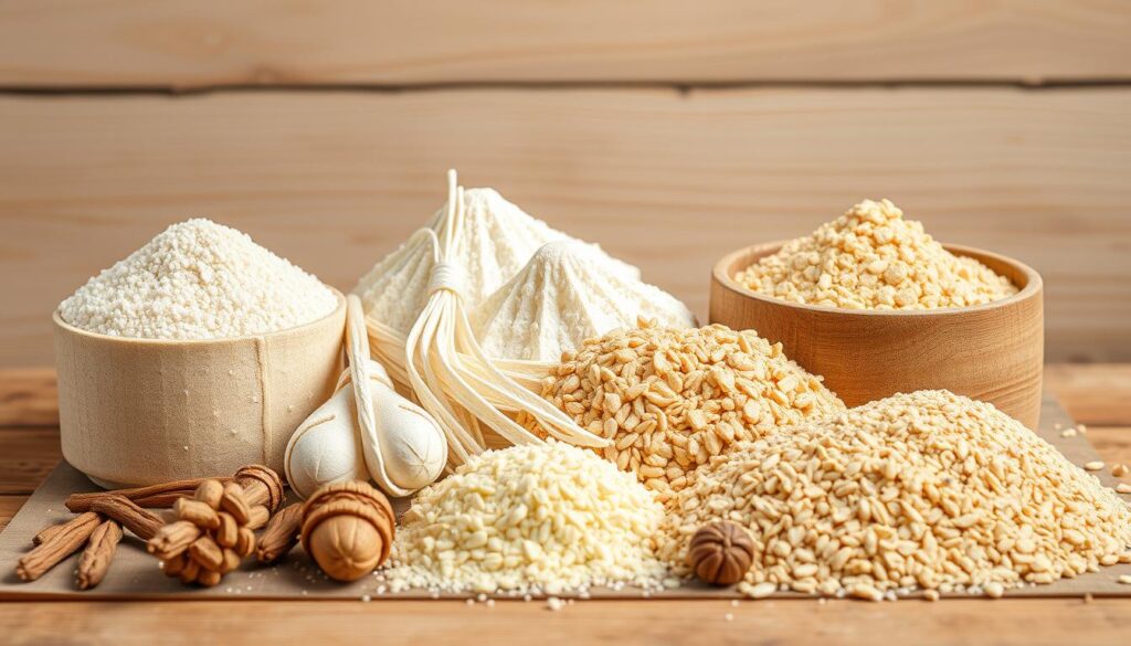 Image of different types of flour