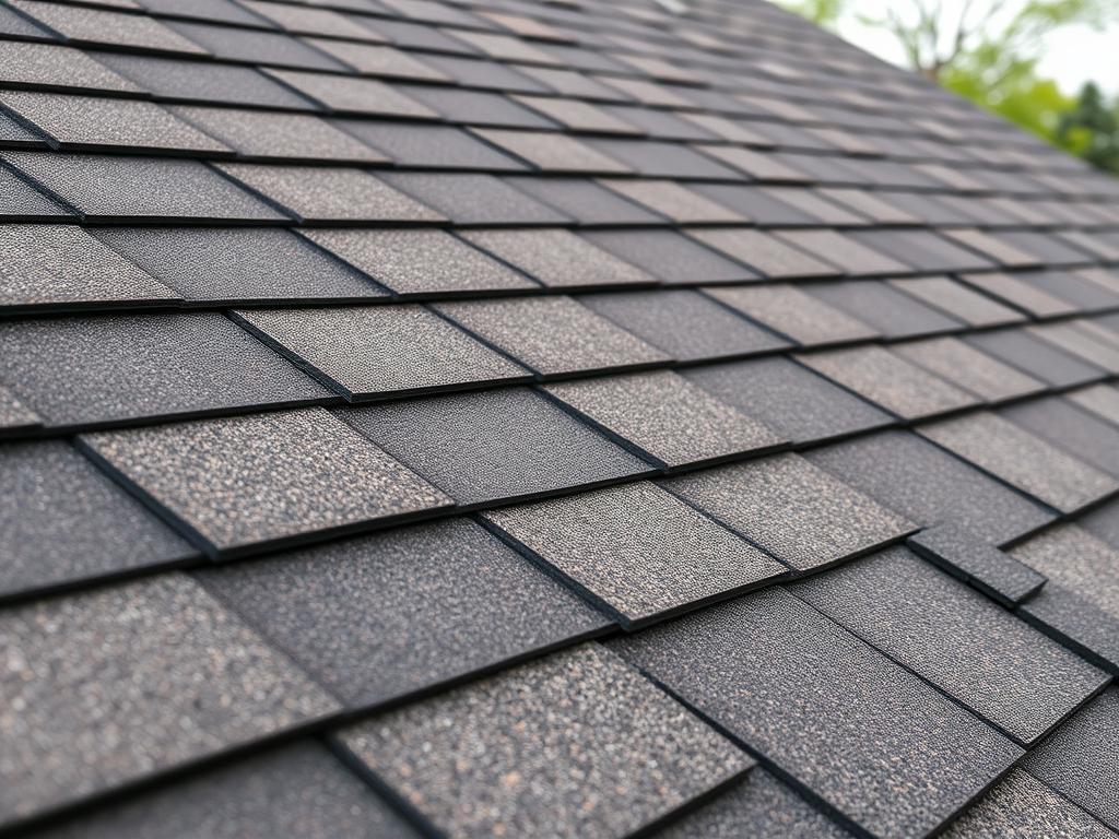 Asphalt shingle roofing in Chicago residential neighborhood Asphalt shingle roofing in Chicago residential neighborhood