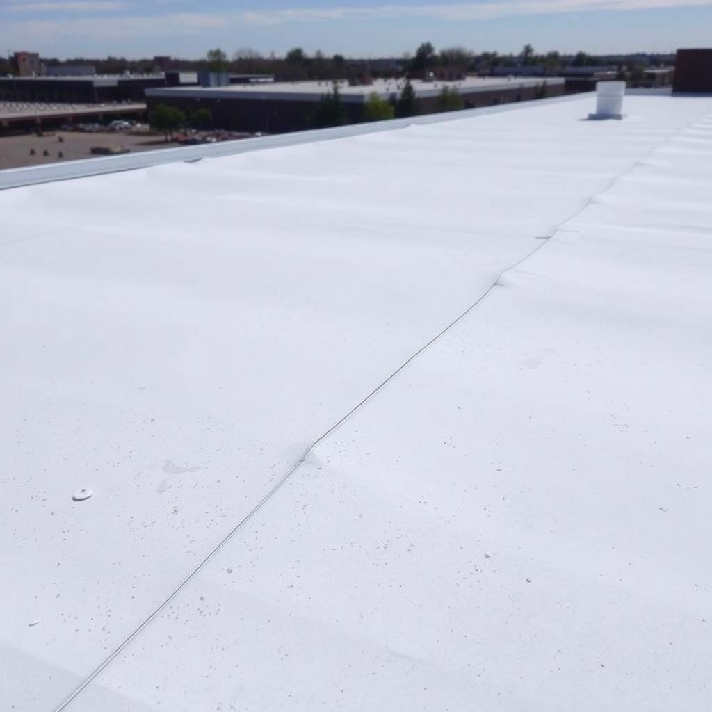 Commercial flat roofing membrane installation in Chicago Commercial flat roofing membrane installation in Chicago