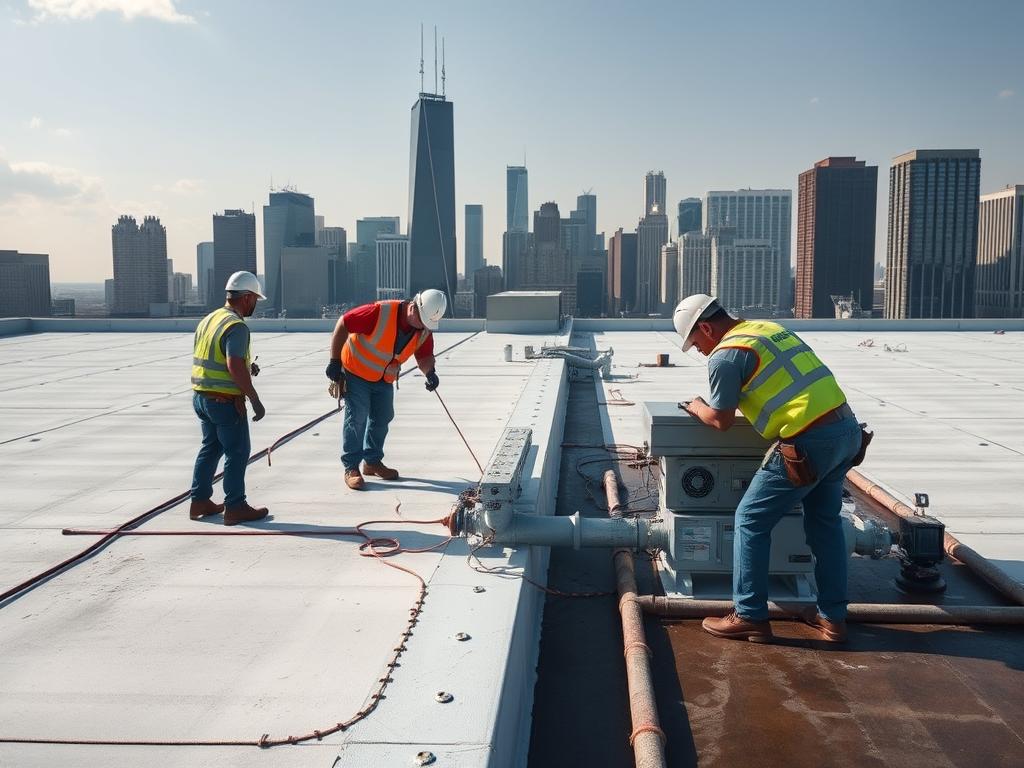 Commercial roof maintenance program in Chicago Commercial roof maintenance program in Chicago