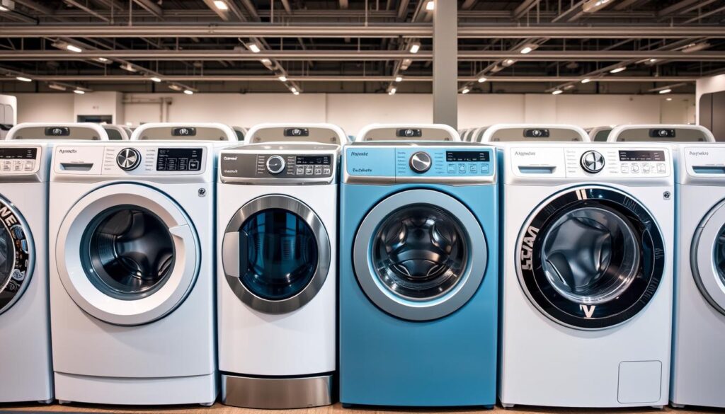 Comparison of top 10 washing machines in 2025 showing different models side by side