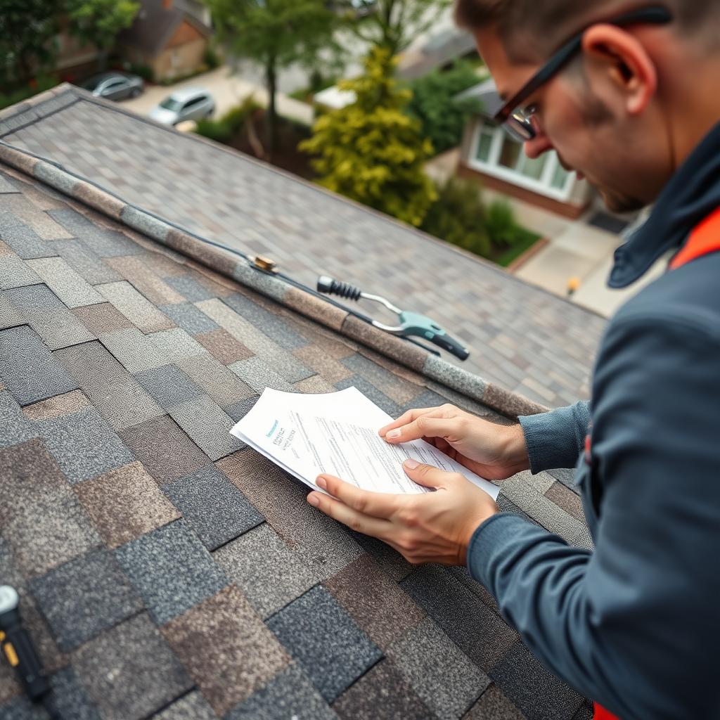 Detailed roof inspection in Chicago neighborhood Detailed roof inspection in Chicago neighborhood