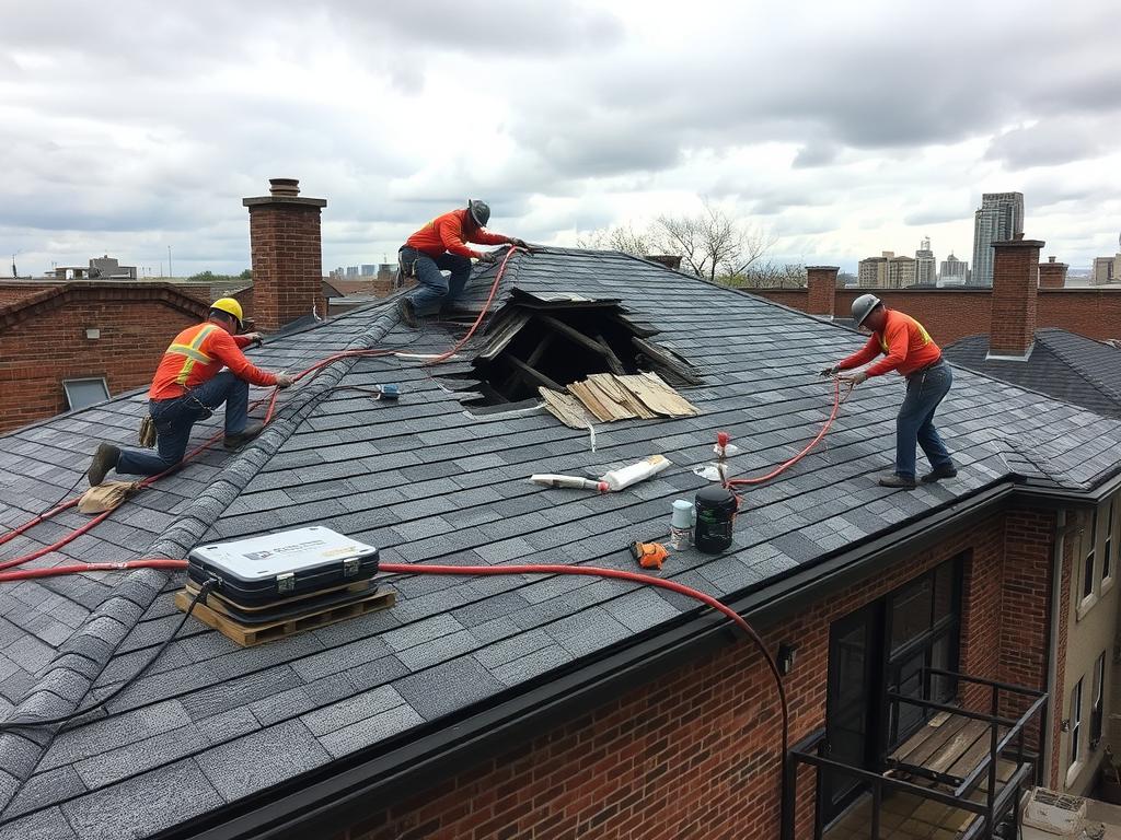 Emergency roof repair services in Chicago Emergency roof repair services in Chicago