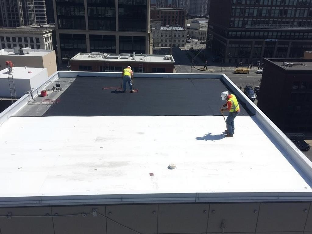 Flat roofing systems for Chicago commercial buildings Flat roofing systems for Chicago commercial buildings