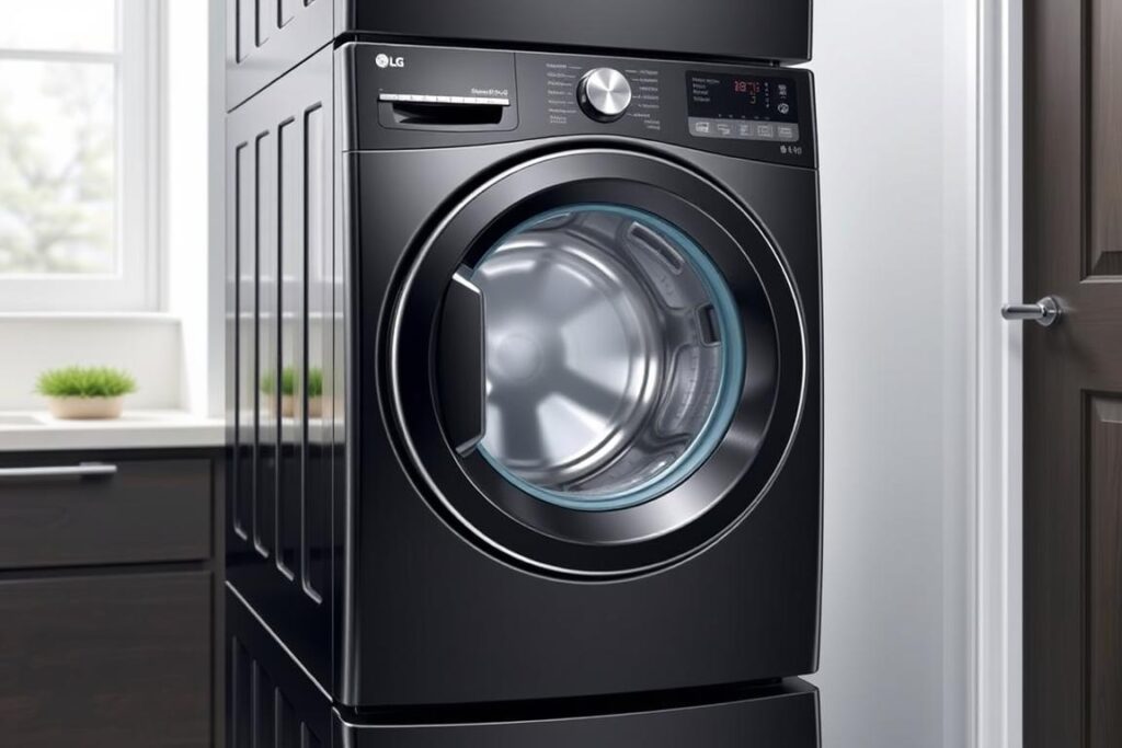 LG WashTower Compact washer and dryer unit with single control panel LG WashTower Compact washer and dryer unit with single control panel