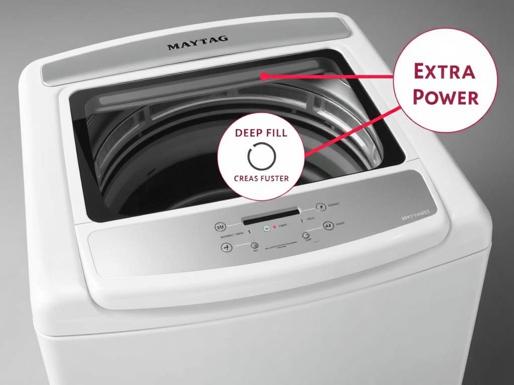 Maytag MVW7232HW top-loading washing machine with Extra Power button - listed in top 10 washing machines in 2025 Maytag MVW7232HW top-loading washing machine with Extra Power button - listed in top 10 washing machines in 2025