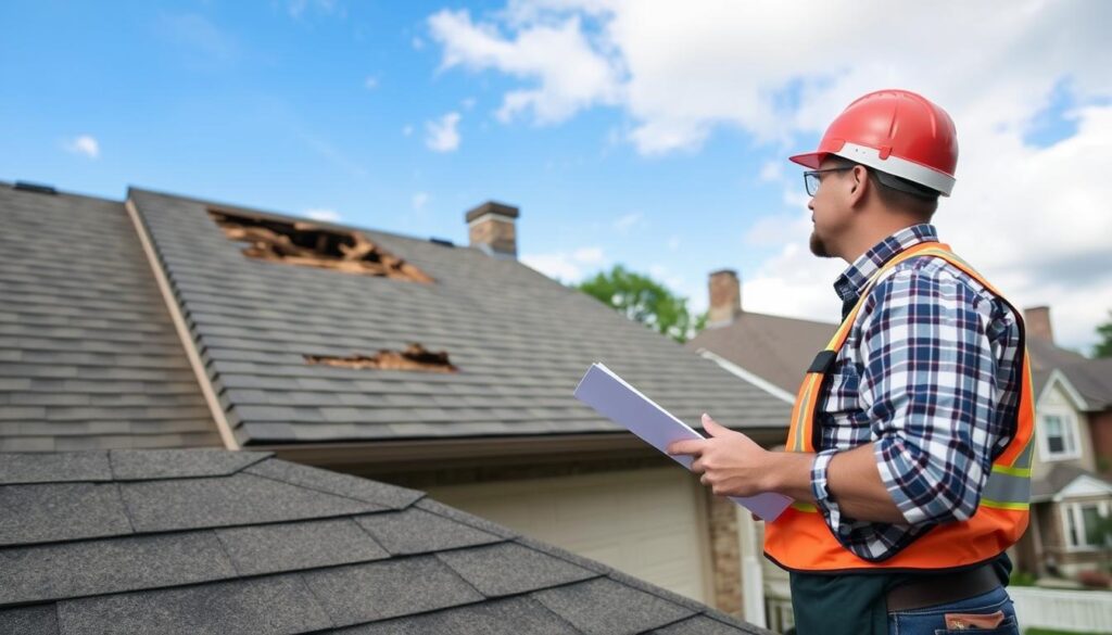 Professional roofing inspection in Chicago neighborhood Professional roofing inspection in Chicago neighborhood