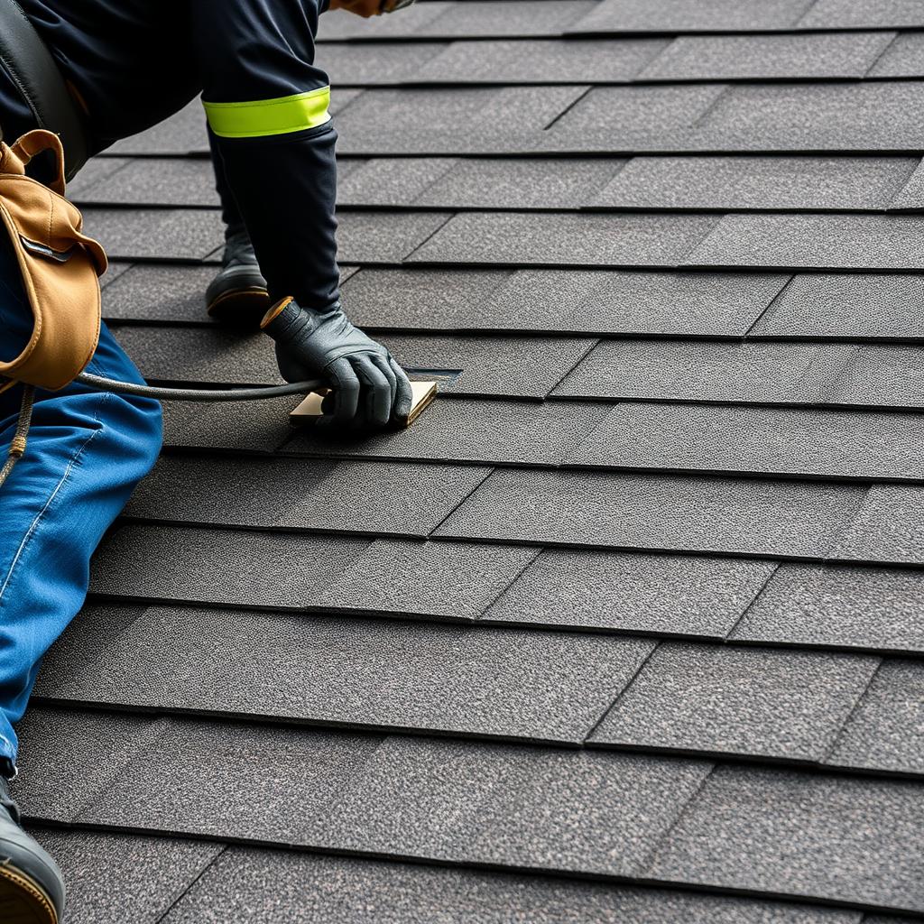 Quality asphalt shingle roofing in Chicago residential area Quality asphalt shingle roofing in Chicago residential area
