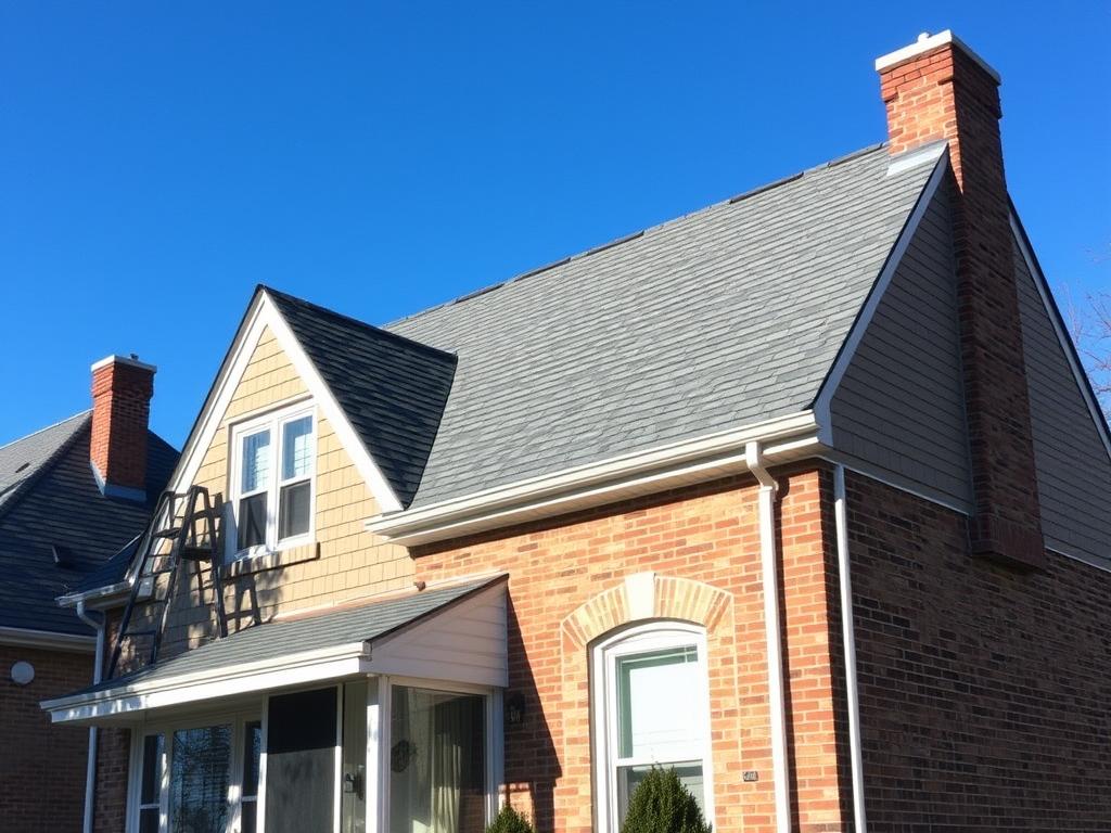 Residential roofing in Chicago neighborhood Residential roofing in Chicago neighborhood