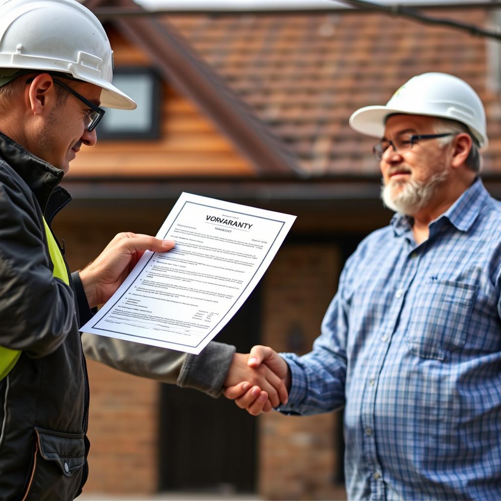 Roofing warranty handover in Chicago Roofing warranty handover in Chicago