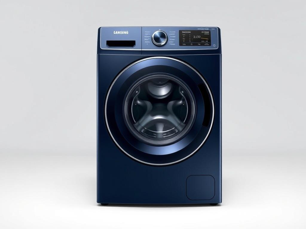 Samsung EcoBubble Pro washing machine with digital display and eco-friendly design Samsung EcoBubble Pro washing machine with digital display and eco-friendly design