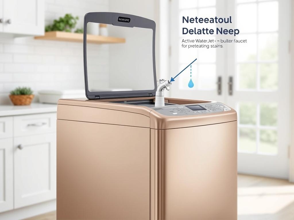 Samsung WA54R7600AC top-loading washing machine with Active WaterJet Samsung WA54R7600AC top-loading washing machine with Active WaterJet