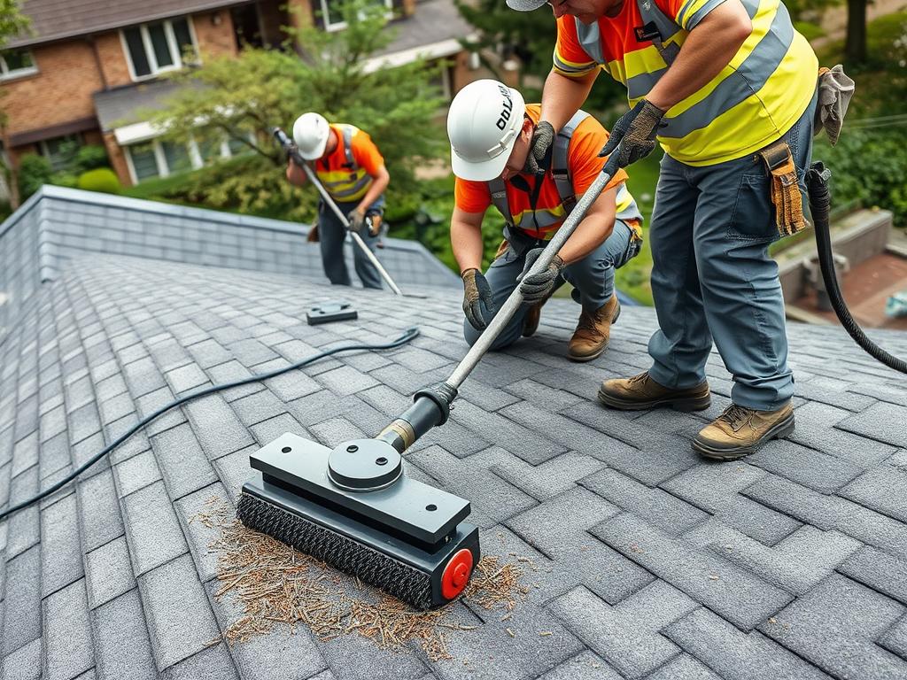 Thorough cleanup after Chicago roofing project