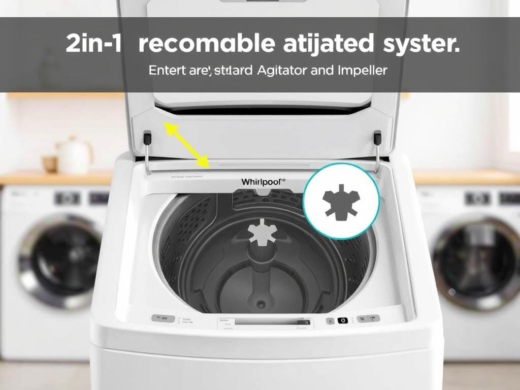 Whirlpool Smart Top Load WTW8900 washing machine with removable agitator listed in top 10 washing machines in 2025 Whirlpool Smart Top Load WTW8900 washing machine with removable agitator listed in top 10 washing machines in 2025
