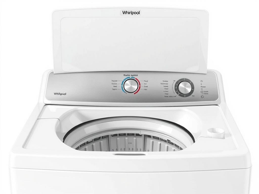 Whirlpool WTW5057LW top-load washing machine with removable agitator Whirlpool WTW5057LW top-load washing machine with removable agitator