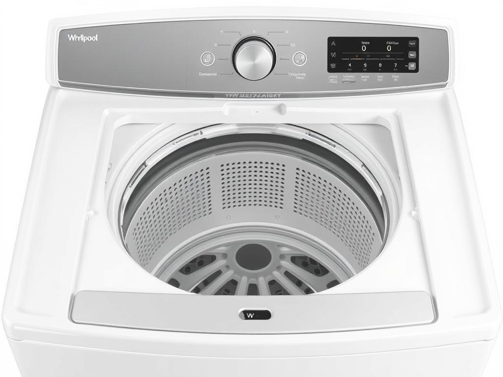 Whirlpool WTW8127LW top-load washing machine with removable agitator feature Whirlpool WTW8127LW top-load washing machine with removable agitator feature