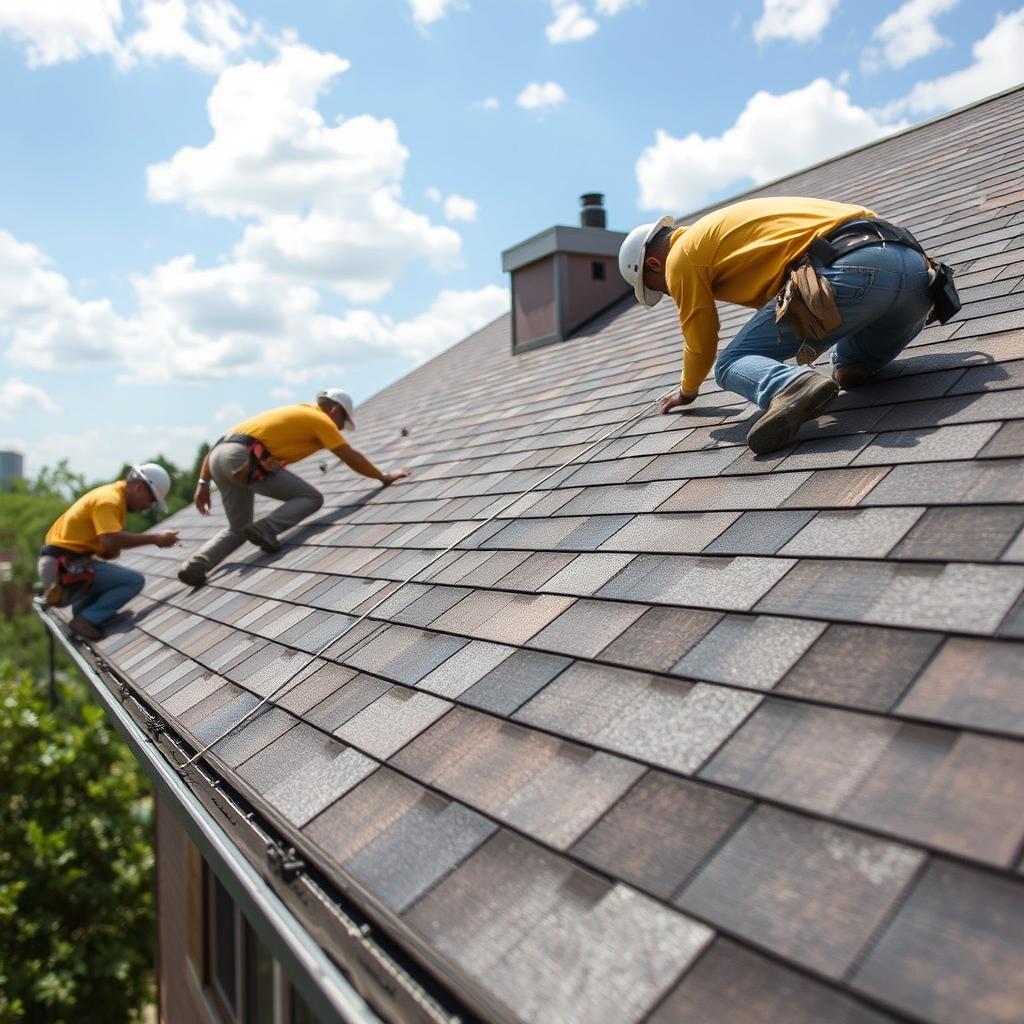 Wind-resistant roofing installation in Chicago Wind-resistant roofing installation in Chicago