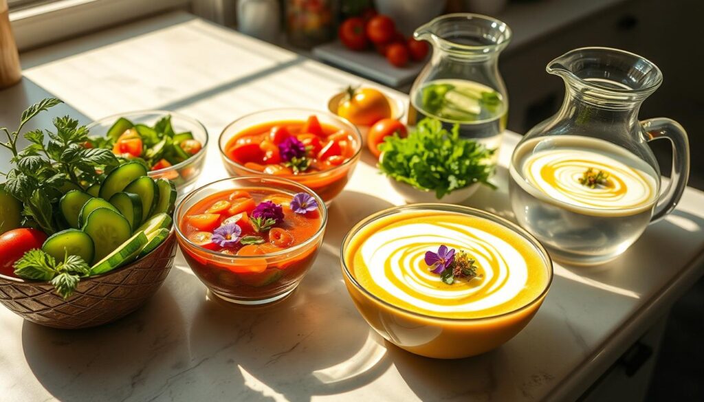 summer chilled soups