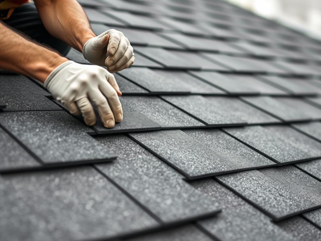 Asphalt shingle roof installation on a New York home