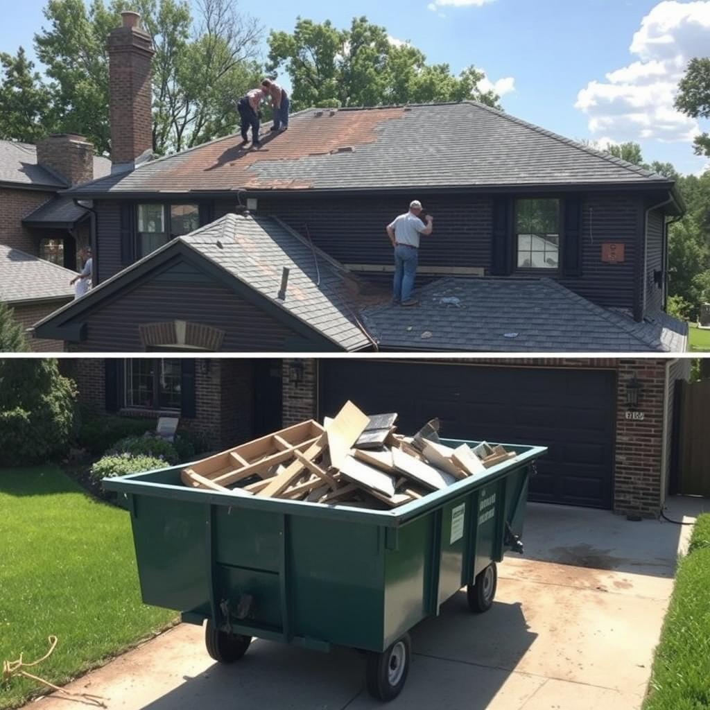 Complete roof replacement in Chicago neighborhood Complete roof replacement in Chicago neighborhood