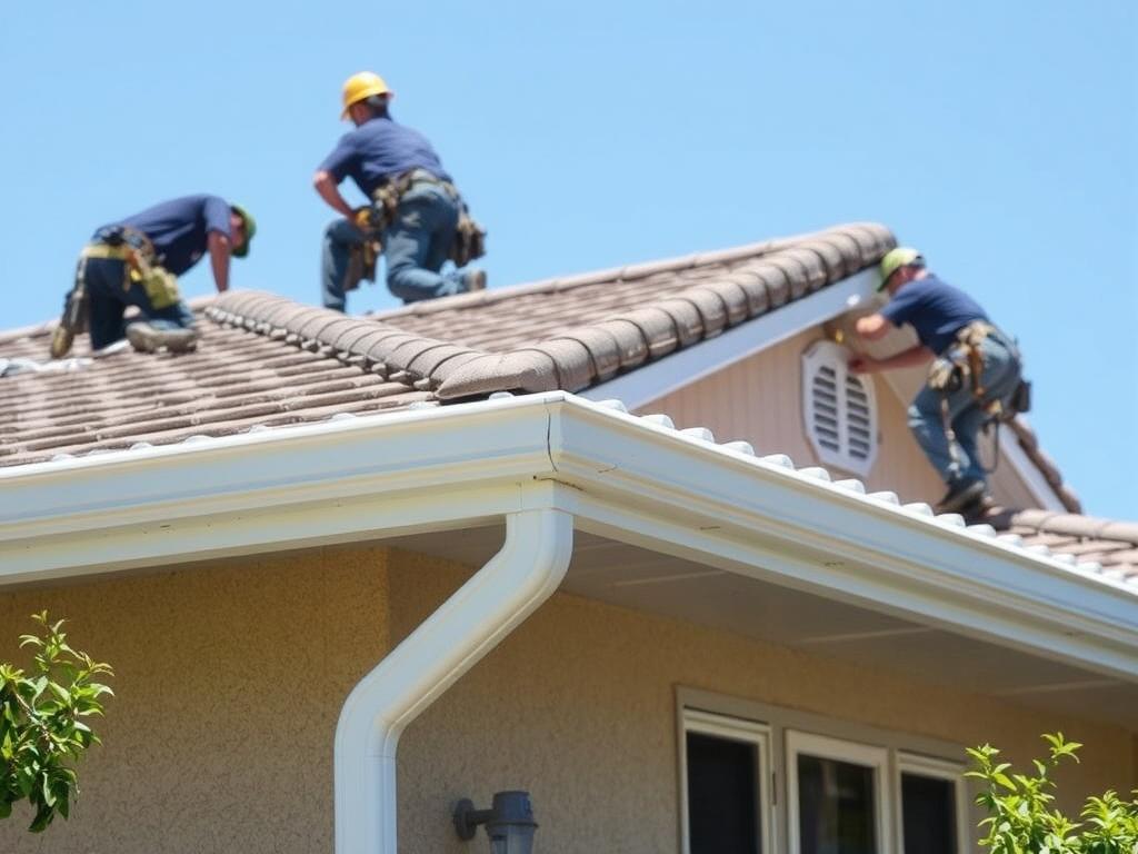 Gutter installation on a Sacramento home