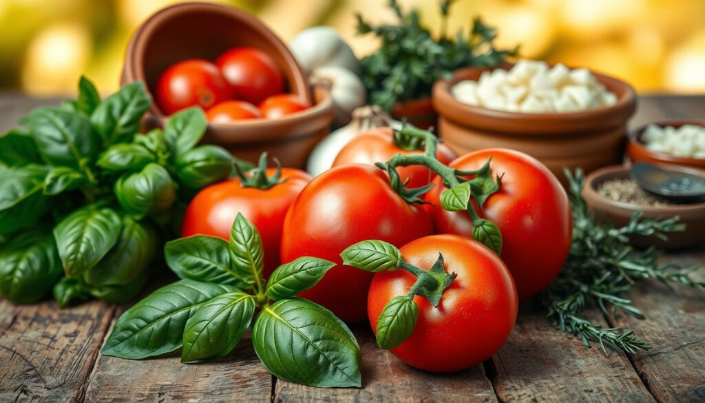 Ingredients for homemade lasagna sauce