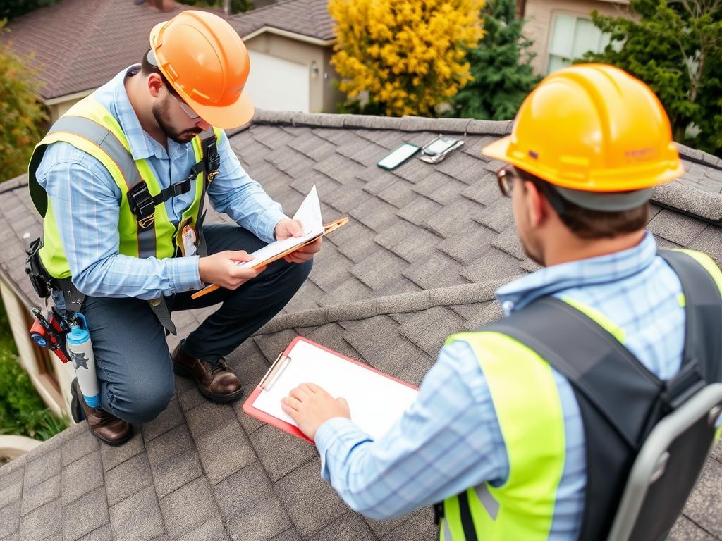 Professional roof inspection being conducted in Sacramento