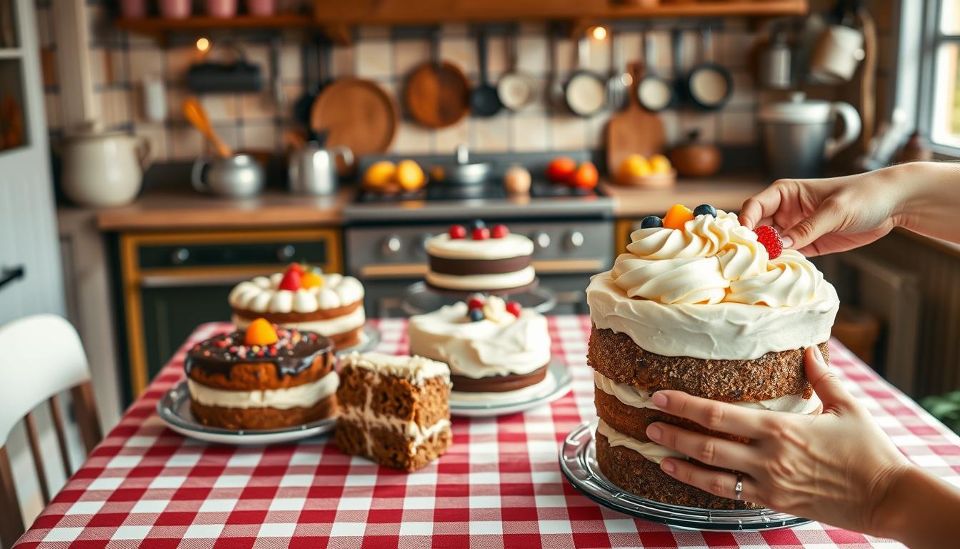 cooking cake